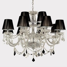 Elegante kristallen kroonluchter met 12 lampen