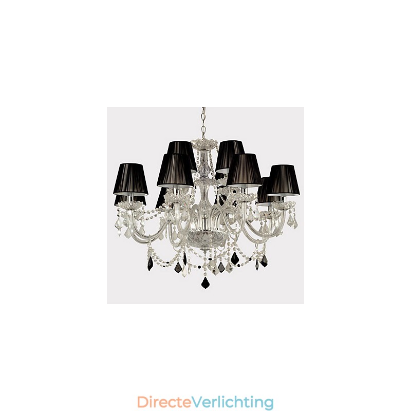 Elegante kristallen kroonluchter met 12 lampen