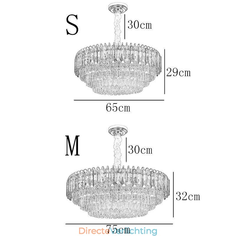 Kristallen hanglamp luxe plafondverlichting 12 16 lampen