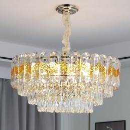 Luxe hanglamp kristal plafondverlichtingsarmatuur 9 12 16 lampen