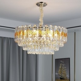 Luxe hanglamp kristal plafondverlichtingsarmatuur 9 12 16 lampen