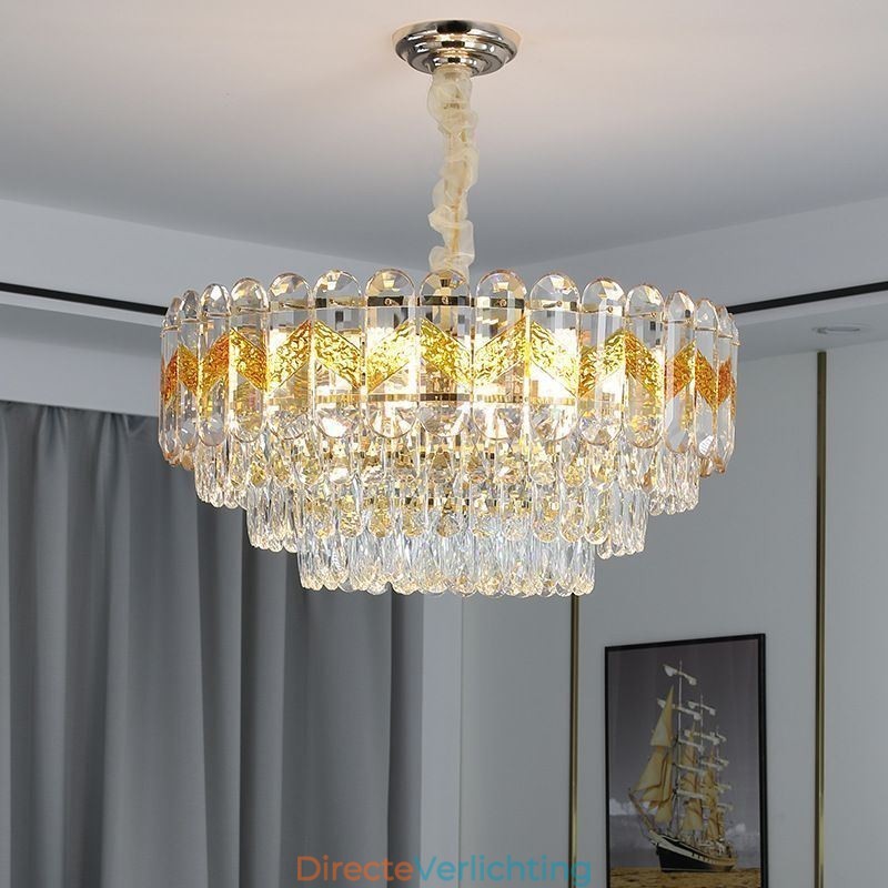 Luxe hanglamp kristal plafondverlichtingsarmatuur 9 12 16 lampen