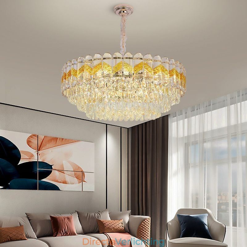 Luxe hanglamp kristal plafondverlichtingsarmatuur 9 12 16 lampen