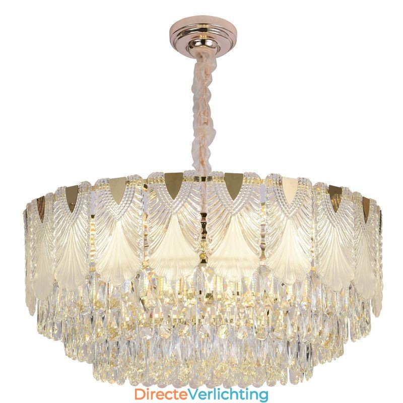 Kristallen hanglamp kant ronde plafondverlichtingsarmatuur