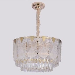 Kristallen hanglamp kant ronde plafondverlichtingsarmatuur
