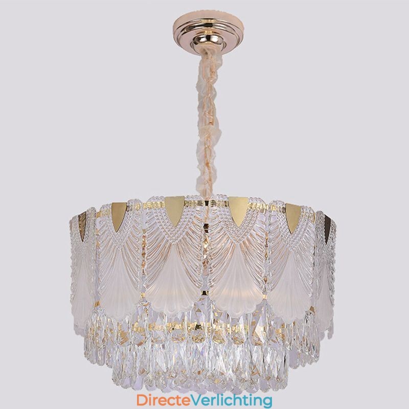 Kristallen hanglamp kant ronde plafondverlichtingsarmatuur