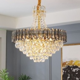 Kristallen hanglamp kegelvormige hangende verlichtingsarmatuur