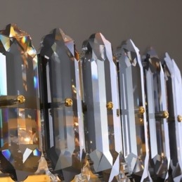 Kristallen hanglamp kegelvormige hangende verlichtingsarmatuur