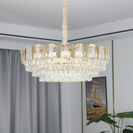 Kristallen hanglamp ronde plafondlamp
