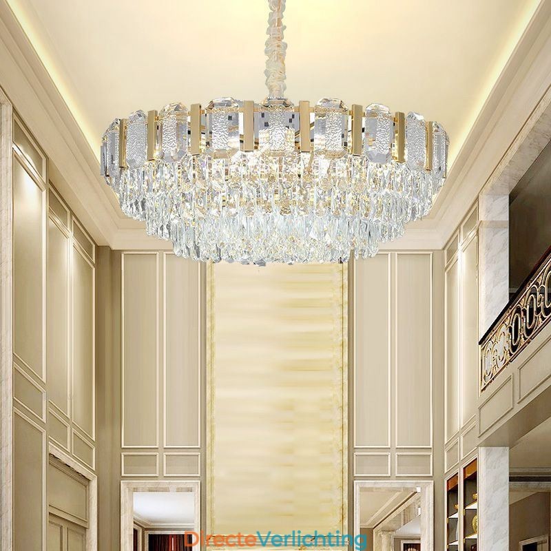 Kristallen hanglamp ronde plafondlamp