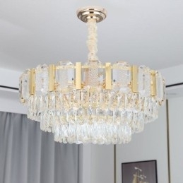 Kristallen hanglamp ronde plafondlamp