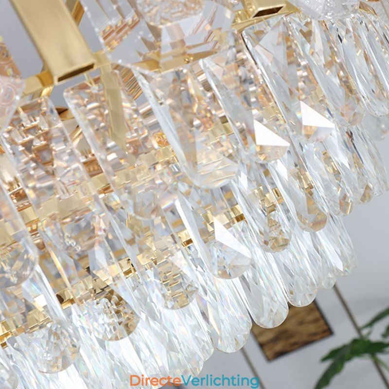 Kristallen hanglamp ronde plafondlamp