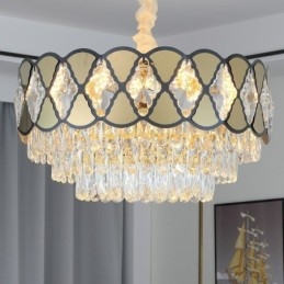 Kristallen hanglamp moderne kanten plafondlamp armaturen
