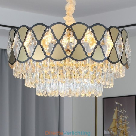 Kristallen hanglamp moderne kanten plafondlamp armaturen Kristallen hanglamp moderne kanten plafondlamp armaturen