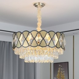 Kristallen hanglamp moderne kanten plafondlamp armaturen