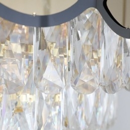Kristallen hanglamp moderne kanten plafondlamp armaturen