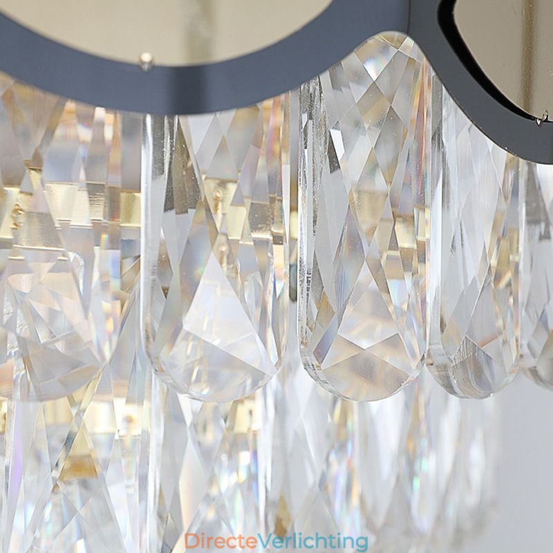 Kristallen hanglamp moderne kanten plafondlamp armaturen