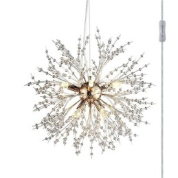 Vuurwerk kroonluchter 8 lampen paardenbloem hanglamp