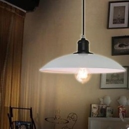 Gecontracteerde witte hanglamp Rustieke Lodge Traditionele klassieke hanglamp