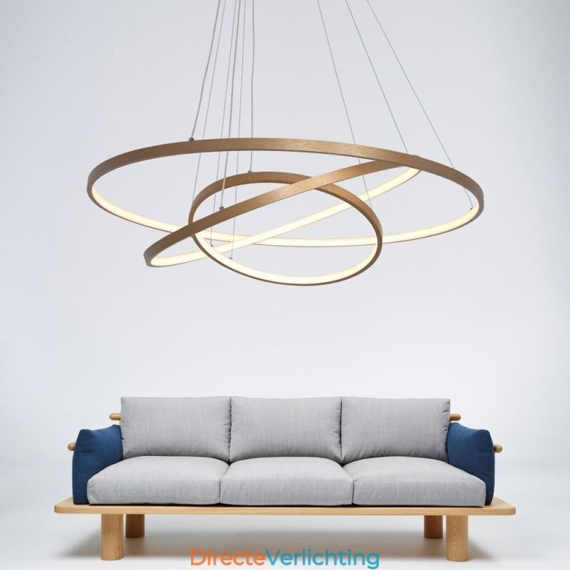 Hanglamp Moderne Kroonluchter Verlichting 3 Ringen Plafondlamp