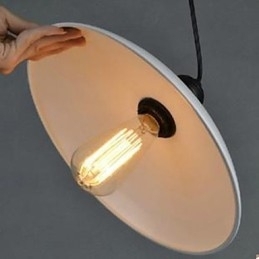 Gecontracteerde witte hanglamp Rustieke Lodge Traditionele klassieke hanglamp