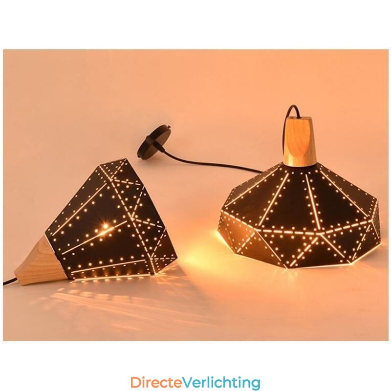 Industriële Retro Vintage Hanglamp Holle Lampenkap