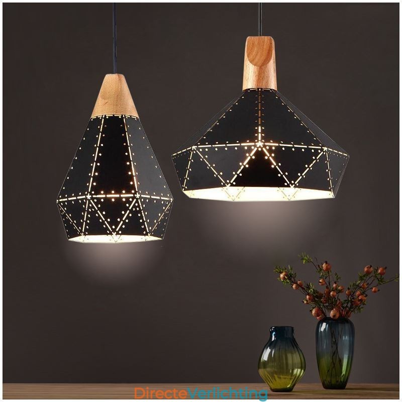 Industriële Retro Vintage Hanglamp Holle Lampenkap