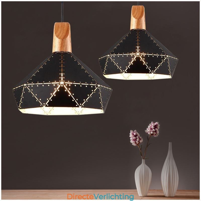 Industriële Retro Vintage Hanglamp Holle Lampenkap