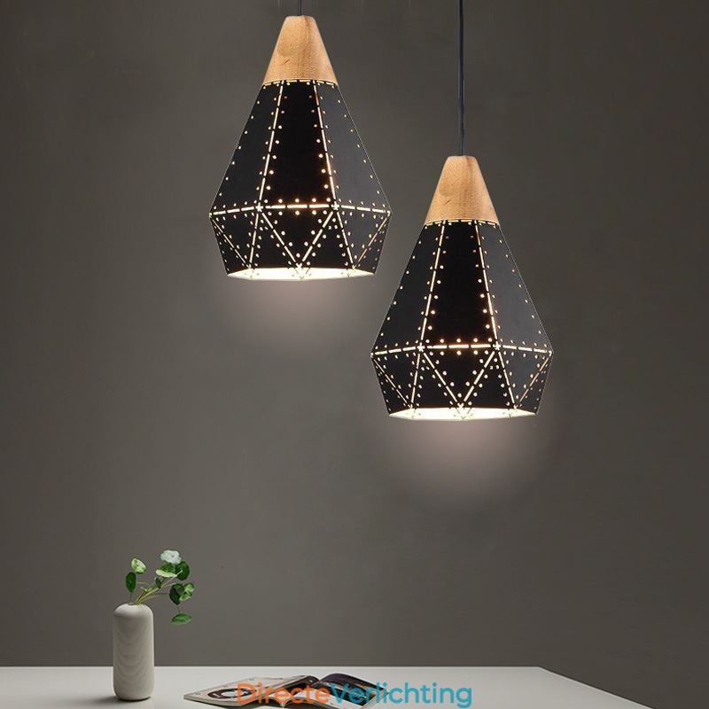 Industriële Retro Vintage Hanglamp Holle Lampenkap