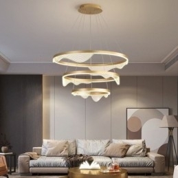 Hanglamp Golden Wave Ripple Hanglamp 3 Lichts