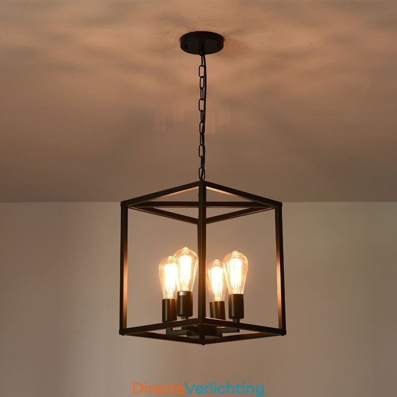 Moderne eenvoudige hanglamp ijzeren kooi hanglamp