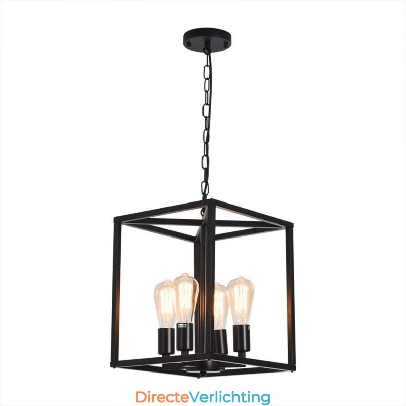 Moderne eenvoudige hanglamp ijzeren kooi hanglamp