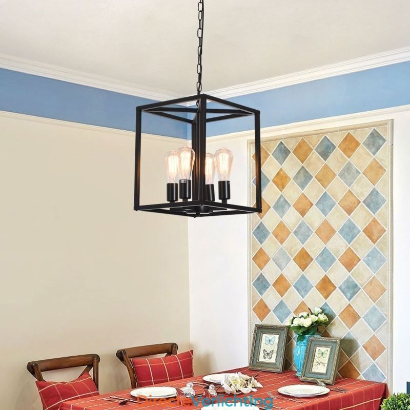 Moderne eenvoudige hanglamp ijzeren kooi hanglamp