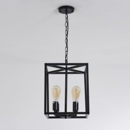 Moderne eenvoudige hanglamp ijzeren kooi hanglamp
