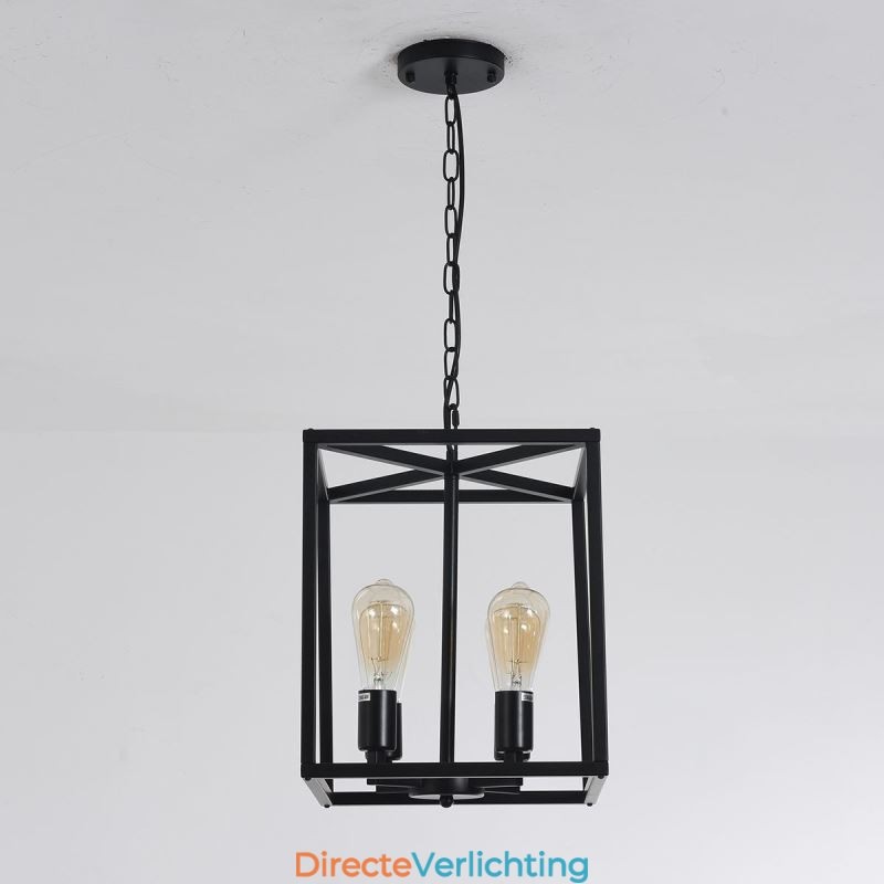 Moderne eenvoudige hanglamp ijzeren kooi hanglamp