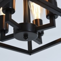 Moderne eenvoudige hanglamp ijzeren kooi hanglamp