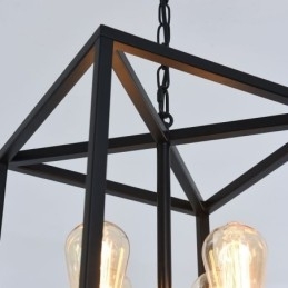 Moderne eenvoudige hanglamp ijzeren kooi hanglamp