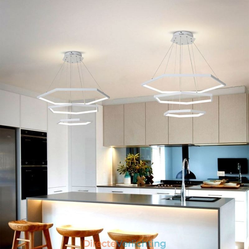 Moderne zeshoekige hanglamp hanglamp