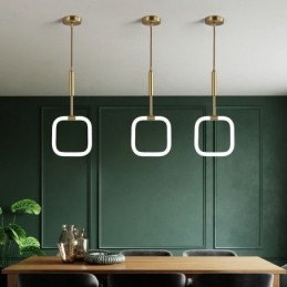 Moderne eenvoudige hanglamp van messing, plafondlamp