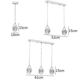 Mini Eenvoudige Kristallen Bollamp Hanglamp Plafondlamp