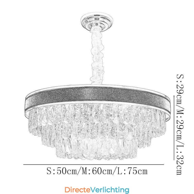 Moderne hanglamp Kristallen plafondlamp 9 12 16 lampen