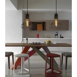 Vintage kroonluchter in Europese stijl voor zwarte hanglamp