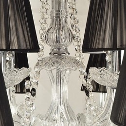 Elegante kristallen kroonluchter met 12 lampen