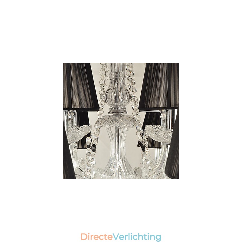 Elegante kristallen kroonluchter met 12 lampen