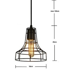 Vintage kroonluchter in Europese stijl voor zwarte hanglamp