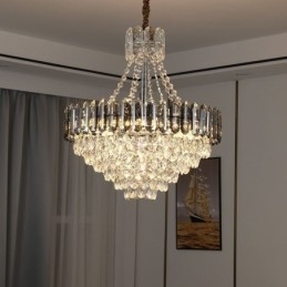 Kristallen hanglamp kegelvormige hangende verlichtingsarmatuur