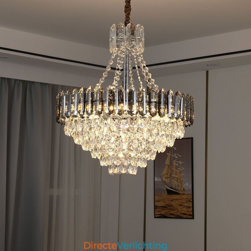 Kristallen hanglamp kegelvormige hangende verlichtingsarmatuur