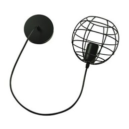 Globe-vormige Europese stijl vintage kroonluchter voor zwarte hanglamp