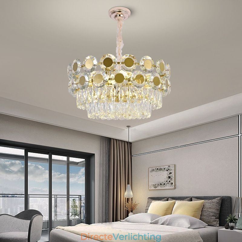 Moderne kristallen hanglamp plafondverlichtingsarmatuur