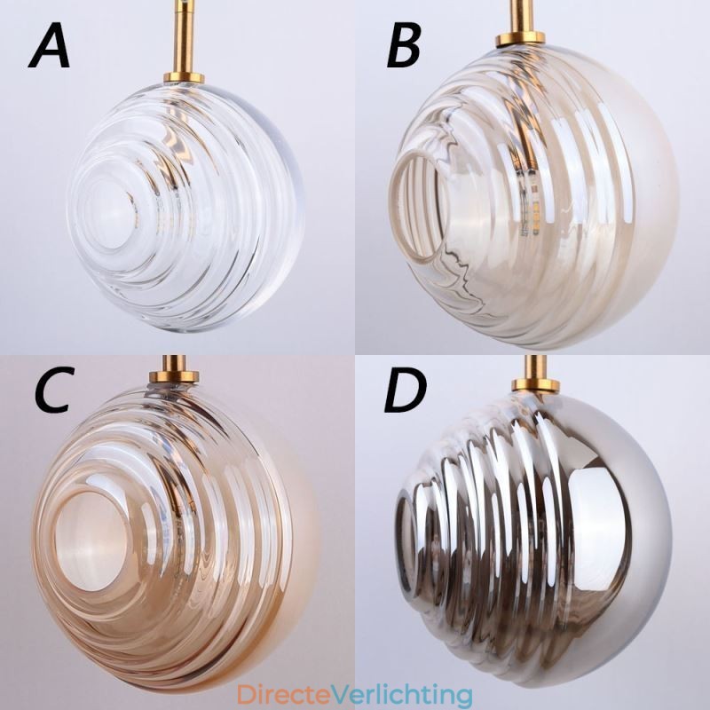 Glazen hanglamp creatieve decoratieve glazen bol loft